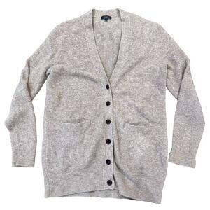 J. Crew Dusty Rose Pink Wool Blend Stretch Cozy Soft Sweater Cardigan Medium